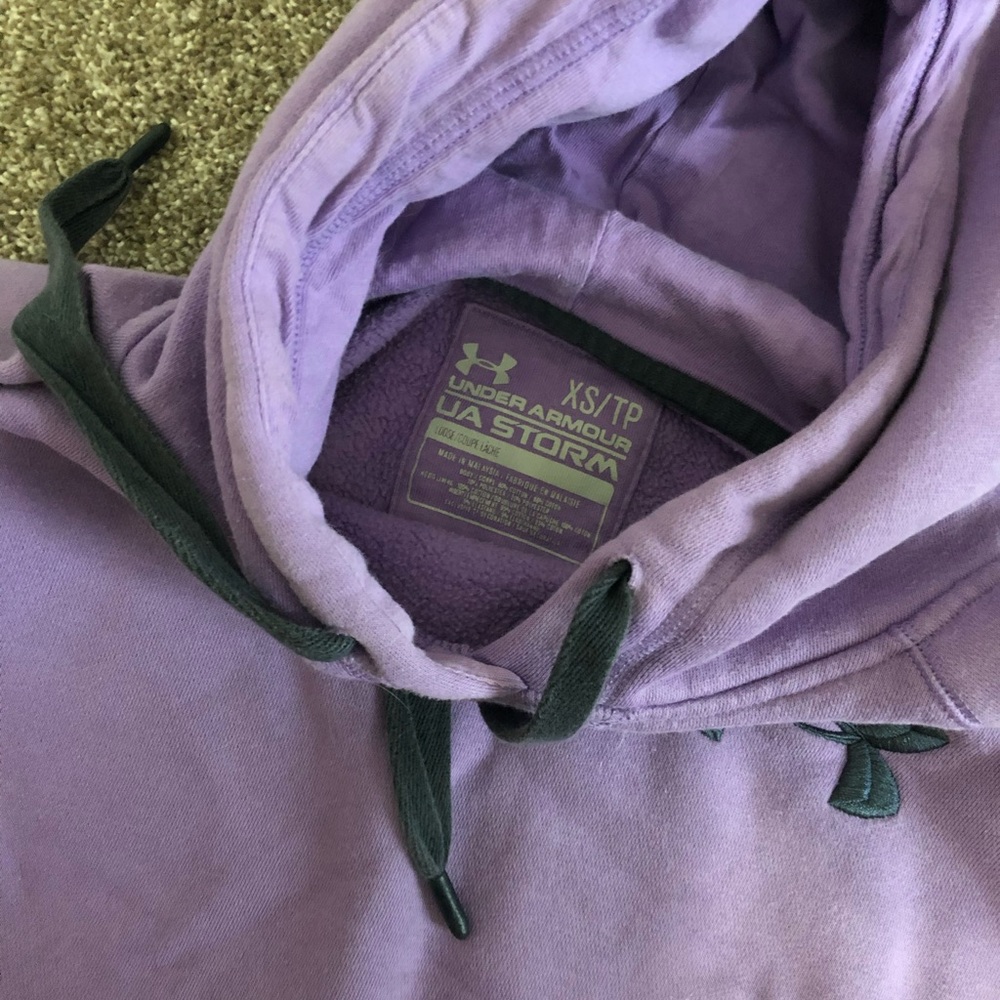 Purple under armour hoodie